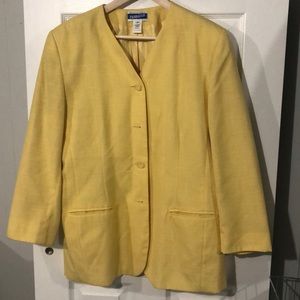 Yellow Pendleton blazer